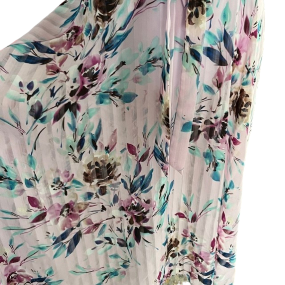 Nanette Lepore Sugar Plum Floral Pleated Dress Size 4 - Picture 8 of 12